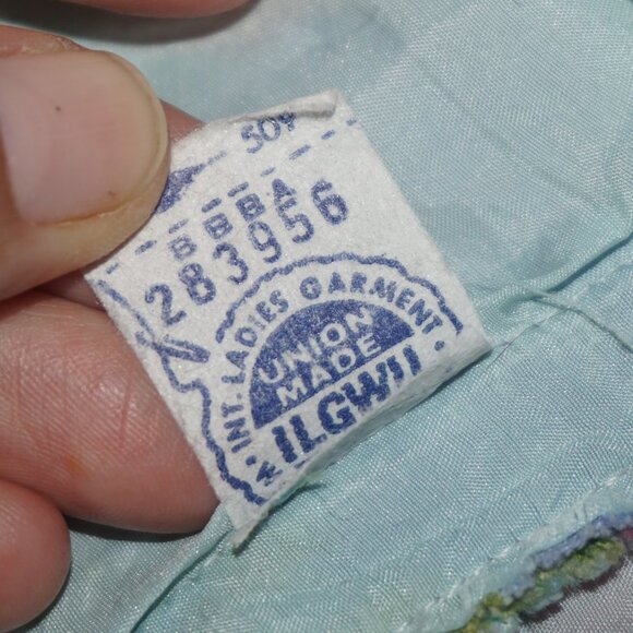 Vintage 60s Rainbow Floral Shift Dress - Picture 5 of 9